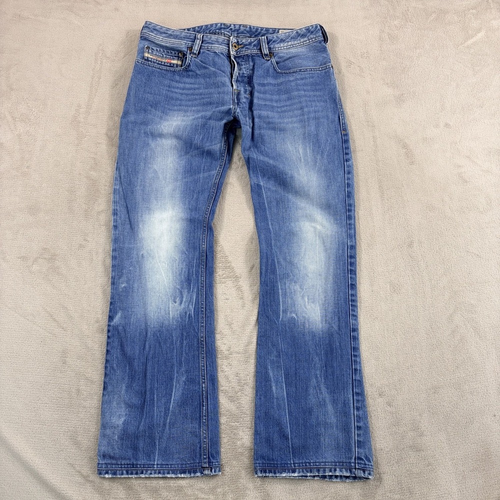 Vintage‎ Diesel Zatiny BootCut Jeans In Blue Wash 0888B Men 32x34 (Fits 34x31)